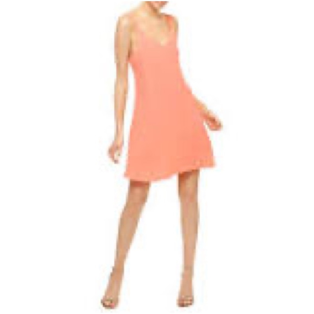 Sanctuary Harlow Dropwaist Dress Cuban Coral Small